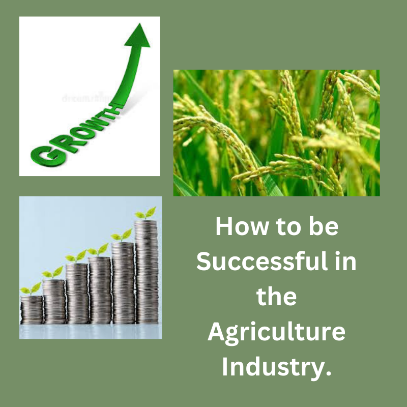 how to be successful in the agriculture industry.